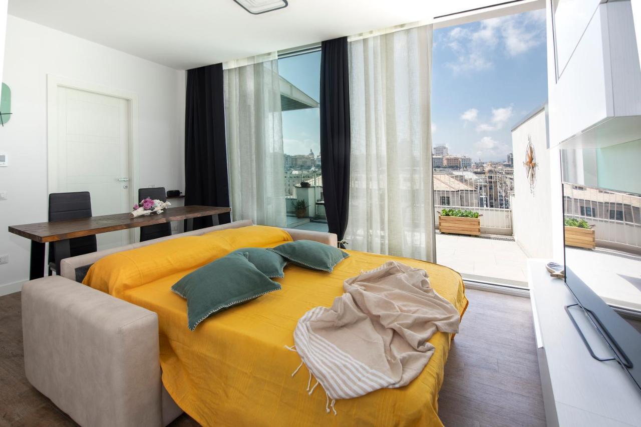 Attico Luxury Con Parcheggio E Terrazza Vista Mozzafiato Apartment Genova Exterior foto