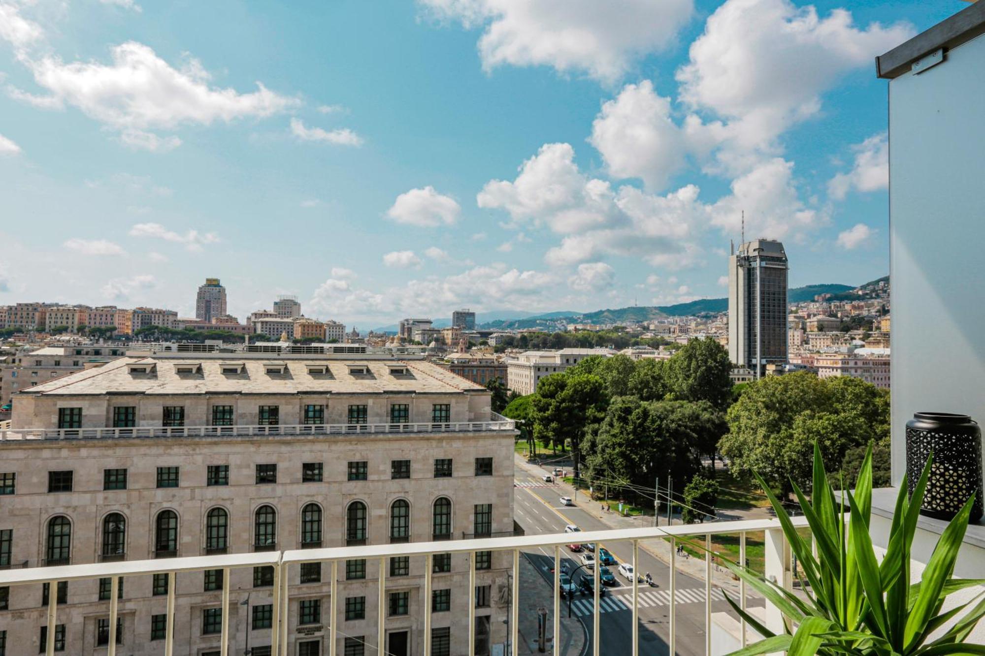Attico Luxury Con Parcheggio E Terrazza Vista Mozzafiato Apartment Genova Cameră foto