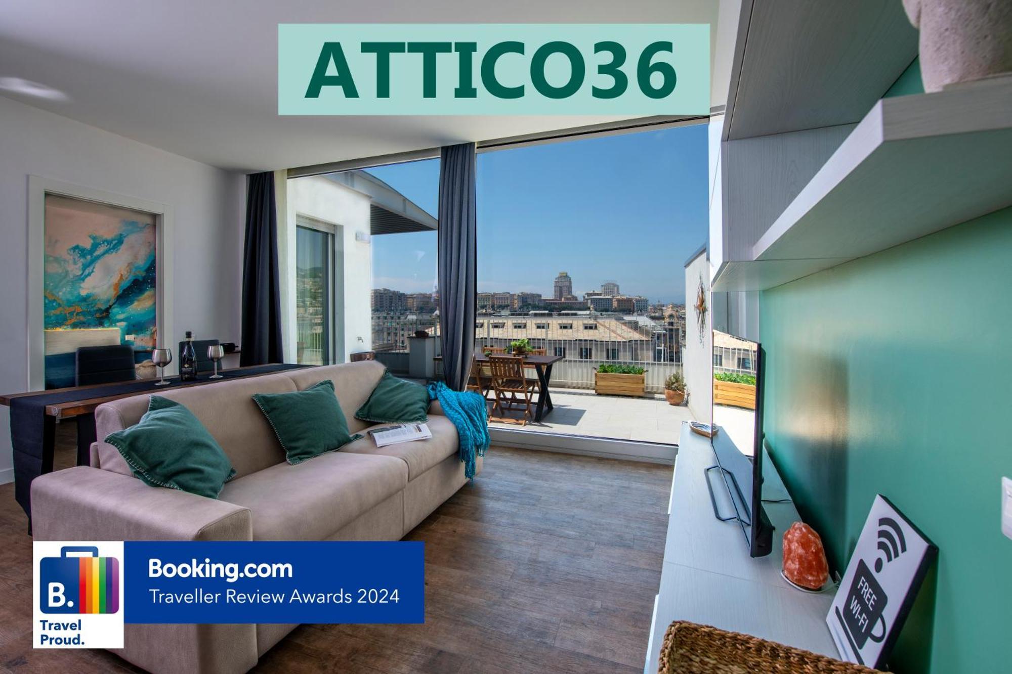 Attico Luxury Con Parcheggio E Terrazza Vista Mozzafiato Apartment Genova Exterior foto